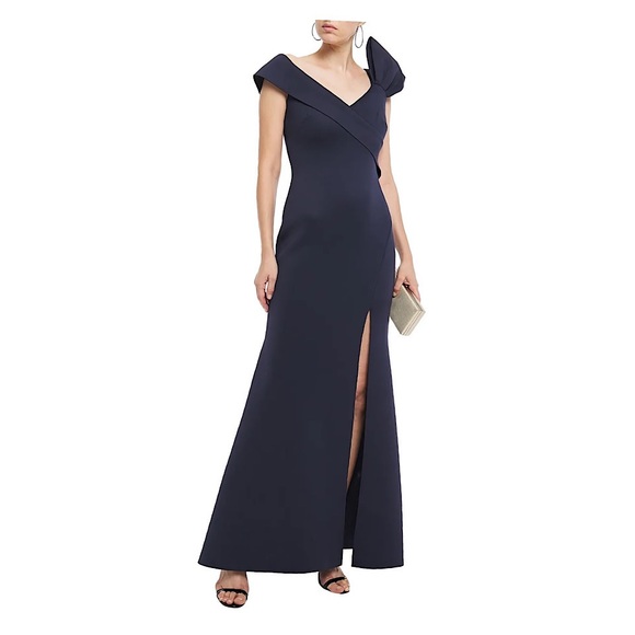 Red carpet favorite BowEmbellished Scuba Gown